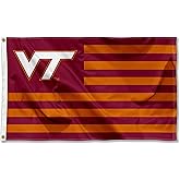 VA Tech Hokies American Stripes Nation Flag