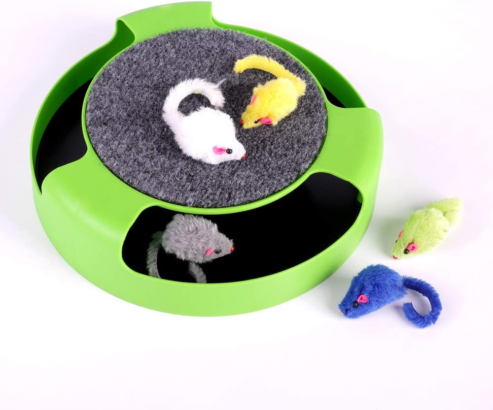 homewinner Upgraded Catch The Mouse Toy, Interactive Cat Toy with