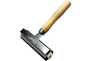 GELELF Smooth Peeling Brayer Roller - Wood Hand Roller Rollers Ink Roller Tape Roller for Gluing Taping Gel Printing Inking Block Printmaking Stamping Scrapbooks (#6: 4 Inch (10CM))