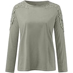 iPOGP Women's Round Neck Solid Color Hollow