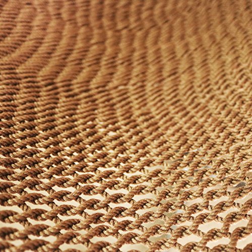 Best Sunshine Large Caribbean Hammock Hanging Chair with Footrest, Large Hammock Net Chair, Polyester (Brown)