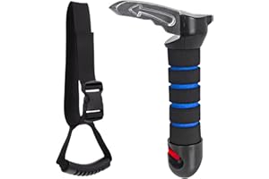 EVEME Car Door Handle for Elderly with Car Handle Assist,Support Handle Multifunction Handle Automotive Door Latch Handle Cane for Seniors and Handicapped (Blue)