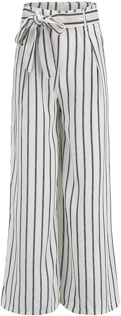 striped stretchy pants