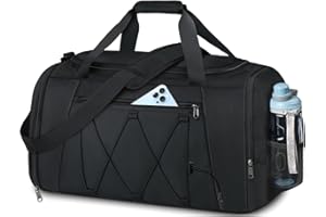 Travel Duffle Bag Large Capacity 40L Gym Bag for Men Women Waterproof Weekend Luggage Bag with Shoes Compartment for Gym Trav