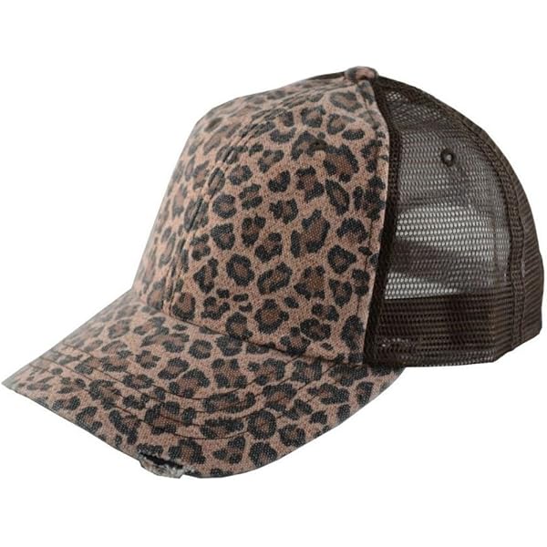 Silva Lining Day Drinker Hat For Women - Ponytail Hat With Leopard Print, Adjustable Fit, Breathable Mesh Back - View #5