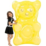 60" Inflatable Gummy Bear Pool Float for Kids and Toddlers Pool Raft Cute Water Pool Toy for Swimming Pool and Beach