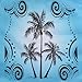 BDK Blue Palm Tree Design Seat Covers for Car & SUV - Universal Fit Car Auto Accessory