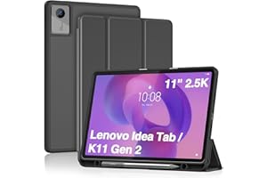 ProCase for Lenovo Idea Tab 11" 2025/ Tab K11 Gen 2 Case, Slim Case with Pen Holder, Trifold Folio Cover with Soft TPU Back f