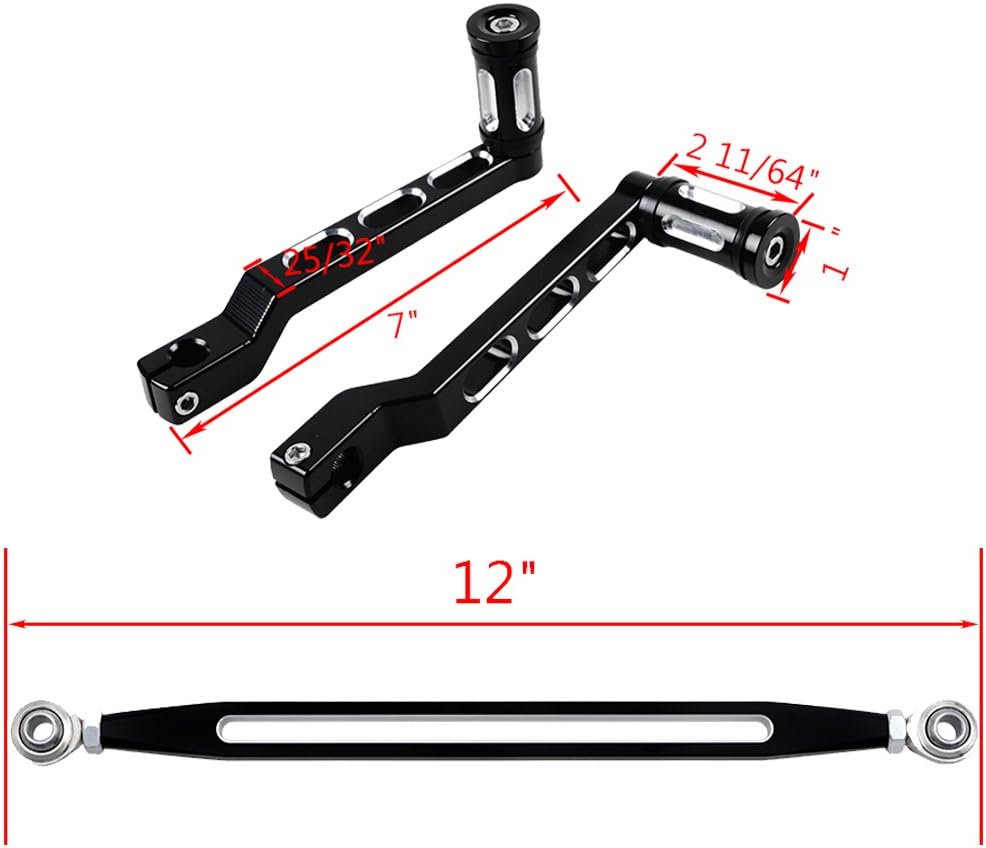 Set Heel Toe Gear Shift Lever Shifter Peg + Shift Linkage Fit Harley Road King Electra Street Tour Tri Glide FL Softail: Home Improvement