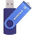 SIMMAX 64GB Memory Stick USB 2.0 Flash Drives Swivel Thumb Drive Pen Drive (64GB Blue)