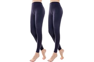 LANBAOSI 2 Pack Thermal Leggings for Women Cold Weather Fleece Lined Long John Pants Winter Underwear Base Layer Bottoms