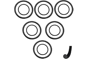 ONEHERTOM DB200, SL1000, Black Rubber Rings, Compatible with Emco Unimat Lathe Maintenance Drive Belt O-Ring 6 Set