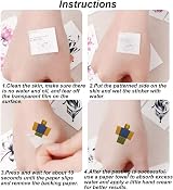 Yangsiw 4 Sheets Reblox Temporary Tattoos for Video Game Birthday Party Favors view 5