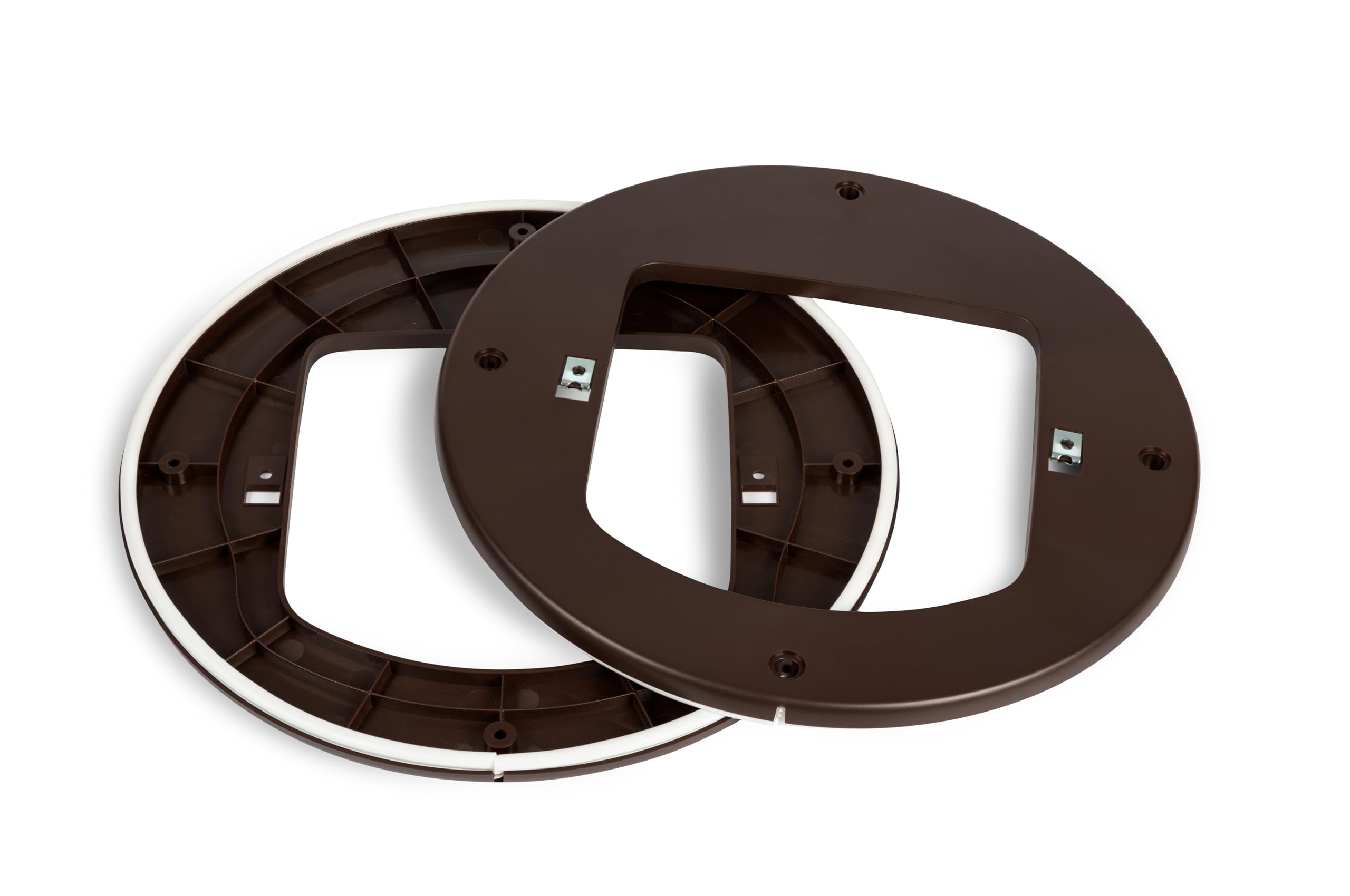 PetSafe Installation Adaptor for Microchip & Manual-Locking Cat Flap - Versatile, Energy Efficient, Easy Installation - Brown