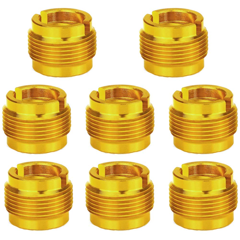 8 Pcs Boom Arm Adapter Screw Thread Adapter Mic Stand Screw Adapter 5/8" Male to 3/8" Female for Microphone Stand Shock Mount