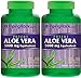 Piping Rock Potent Aloe Vera 5000 mg Equivalent 2 Bottles x 150 Softgels Quick Release Softgels Herbal Supplement