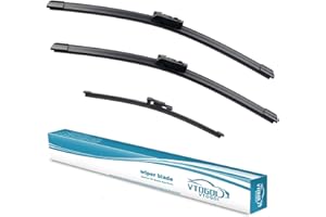 VTOGOI Wiper Blades With Rear Wiper Blades Set For 2017-2024 Land Rover Discovery,Automotive Replacement Windshield Wiper Blades, That Meet OEM Quality Easy DIY Install 24"+20"+12"(Set of 3)
