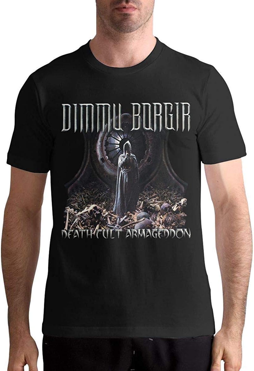 Men's Dimmu Borgir Death Cult Armageddon Fashion Music Band Short Sleeves Tshirts Gift