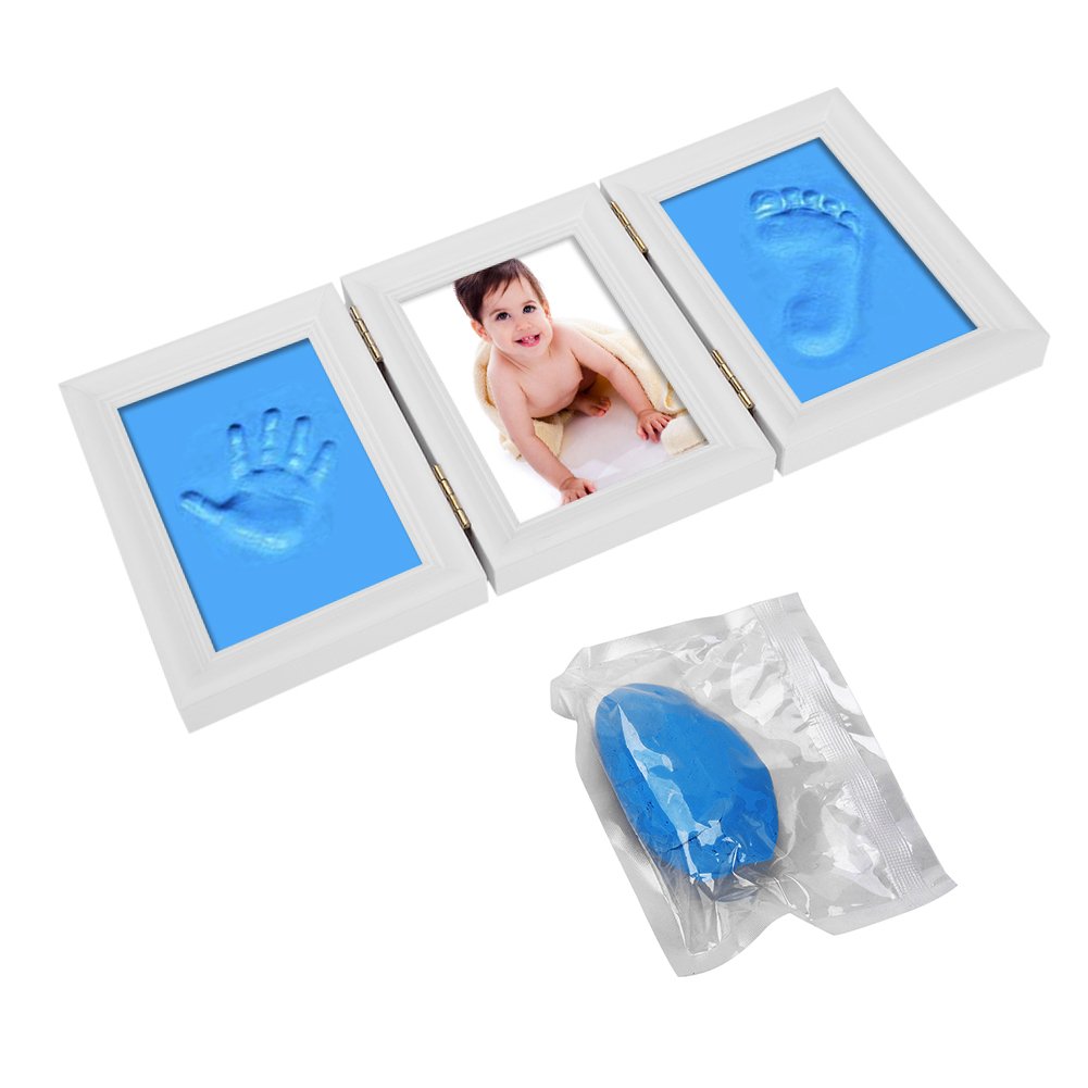 Accessoires Et Decorations Cadres Photos Kit Dempreintes Et Moulage Cadre Photo Bebe Empreinte De Main Pied Trois Pliants Cadre Souvenir En Bois Cadeau De Naissance Pour Nouveau Ne Anniversaire Noel Bapteme Decoration Bureau