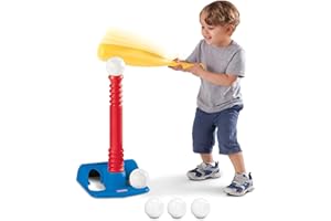 Little Tikes T-Ball Set, Red, 5 Balls, for Toddlers Ages 18+ Months (102329)