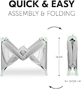 hauck Dream N Play Plus Dusty Mint Travel Cot Infant Playpen 120x60 view 4