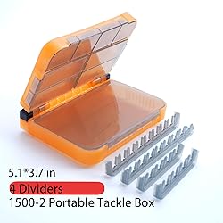 Tcakelox 5 Pack Mini Plastic Tackle Boxes for Small