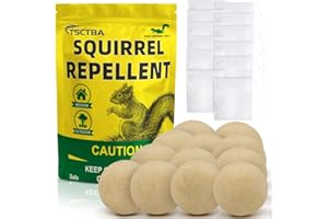 Ksqurelnb Squirrel Repellent Outdoor,Chipmunk Repellent Outdoor,Squirrel Deterrent Outdoor,Squirrel Repellent for Garden, Squirrel Repellent for Attic,Indoor squirrel repellent,Get rid of squirrels-8P