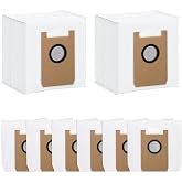 Dust Bags for AIRROBO T20+/ T25+/ T30+/ T25+C Robot Vacuum Cleaner, Replacement Vacuum Bags Disposable Bag Airrobo Robot Vacuum Cleaner Bags Replacement Parts (8 Pack)