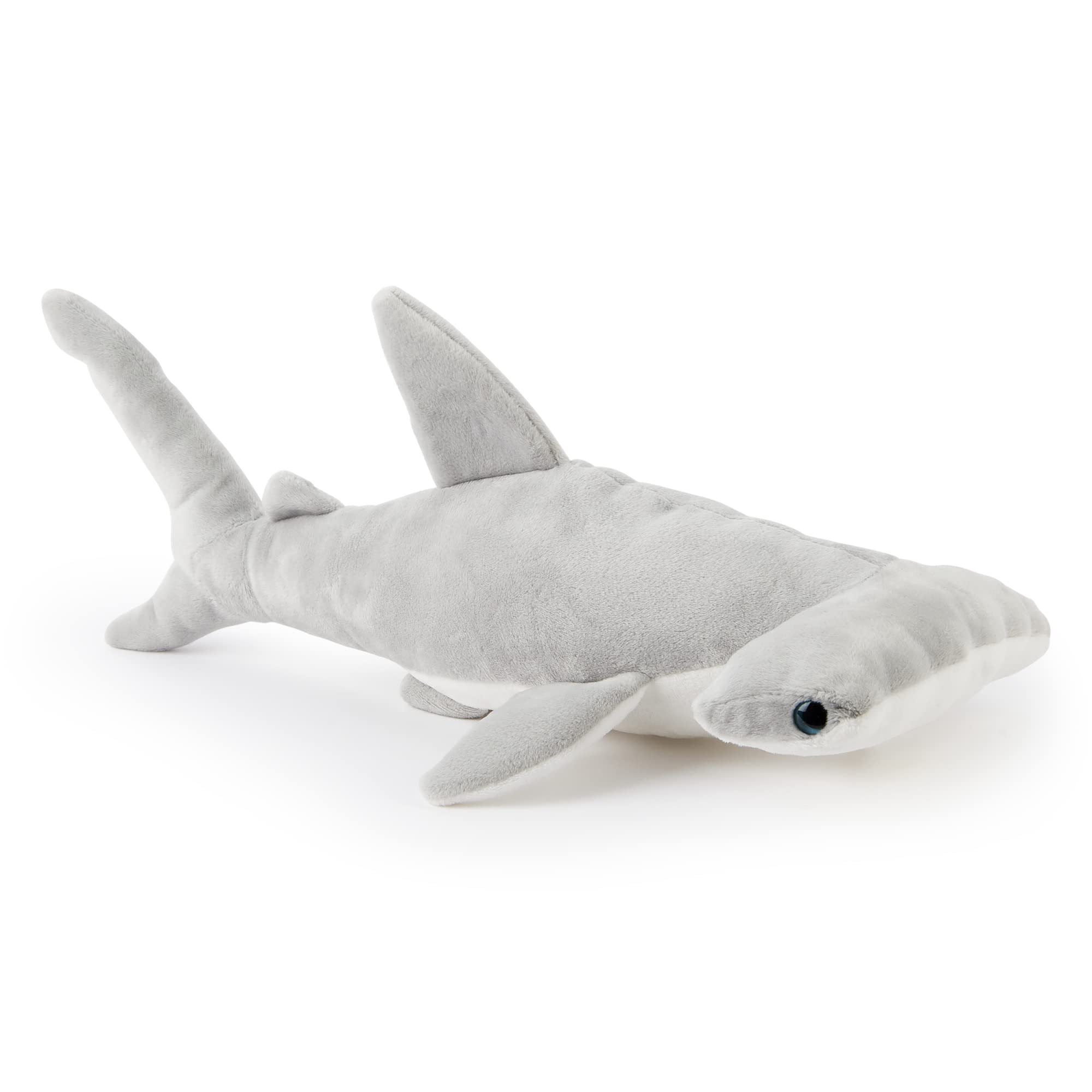 Zappi Co Children's Lifelike Large Plush Toy - Soft & Cuddly Stuffed Animal for Boys and Kids (37cm Length) (Hammerhead Shark)