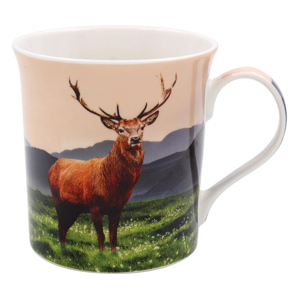 Lesser & Pavey British Designed Coffee Mug | Ceramic Coffee Mugs for Home or Work | Large Mugs for Hot Drinks | Tea and Coffee Cups (STAG 2 Mug)