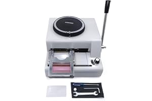 XKMT- 72-Character Manual Stamping Machine PVC/Letter/Personalized Card Embosser Code Printer [P/N: ET-WORK001-RAW]