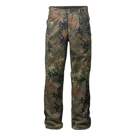 FLECKTEX Original Bundeswehrhose Feldhose Flecktarn 5- Farbig für Männer | Outdoor Kampfhose und Survival Hose | Tactical Hos