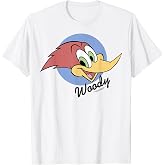 Woody Woodpecker Face Circle Logo T-Shirt
