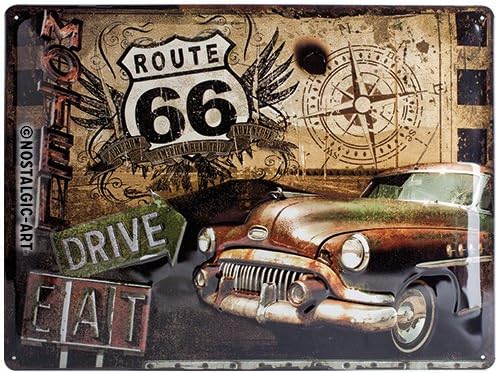 Nostalgic-Art US Highways, Route 66 Road Trip