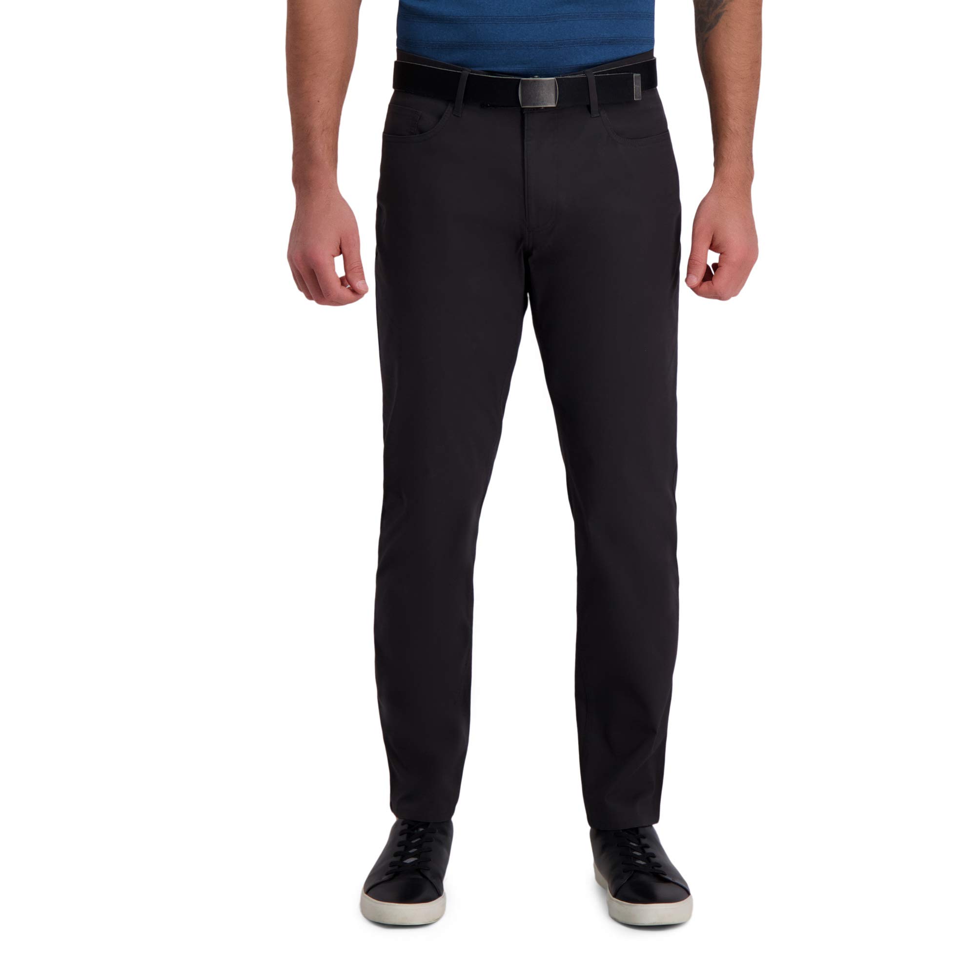 Haggar PLN Plain Weave Pant Charcoal 36 x 32
