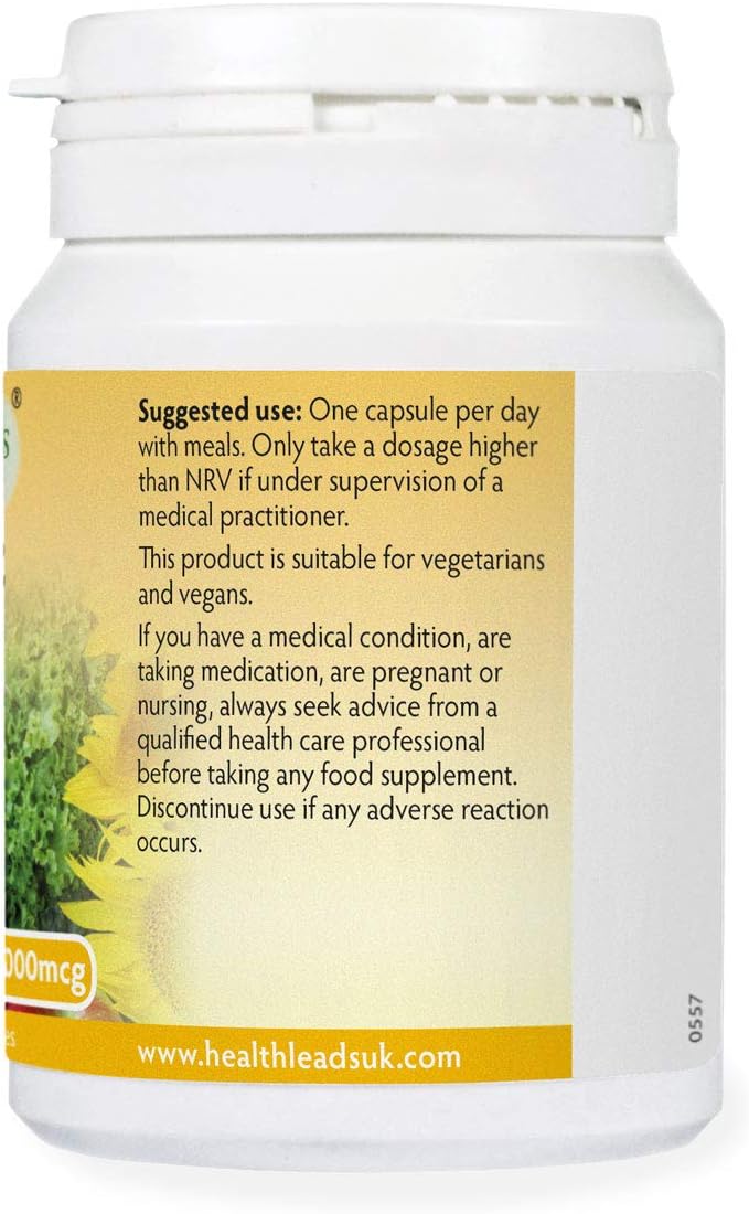 Vitamin B12 Methylcobalamin 1000µg 180 Capsules, Magnesium Stearate Free & No Nasties - Image 4