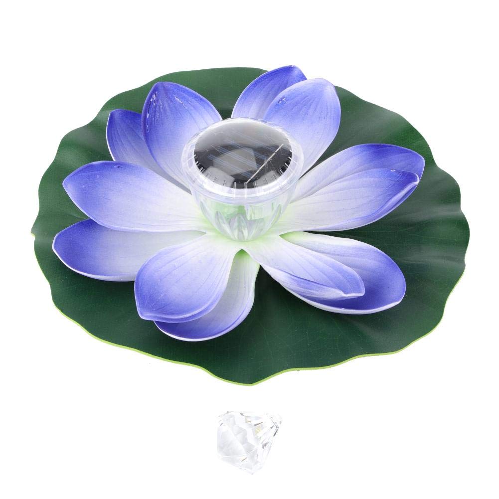 Floating Pool Lights Solar Lights LED Color Changing Lotus Flower Waterproof Floating Lamp for Garden Pool Pond Decoration(1#)