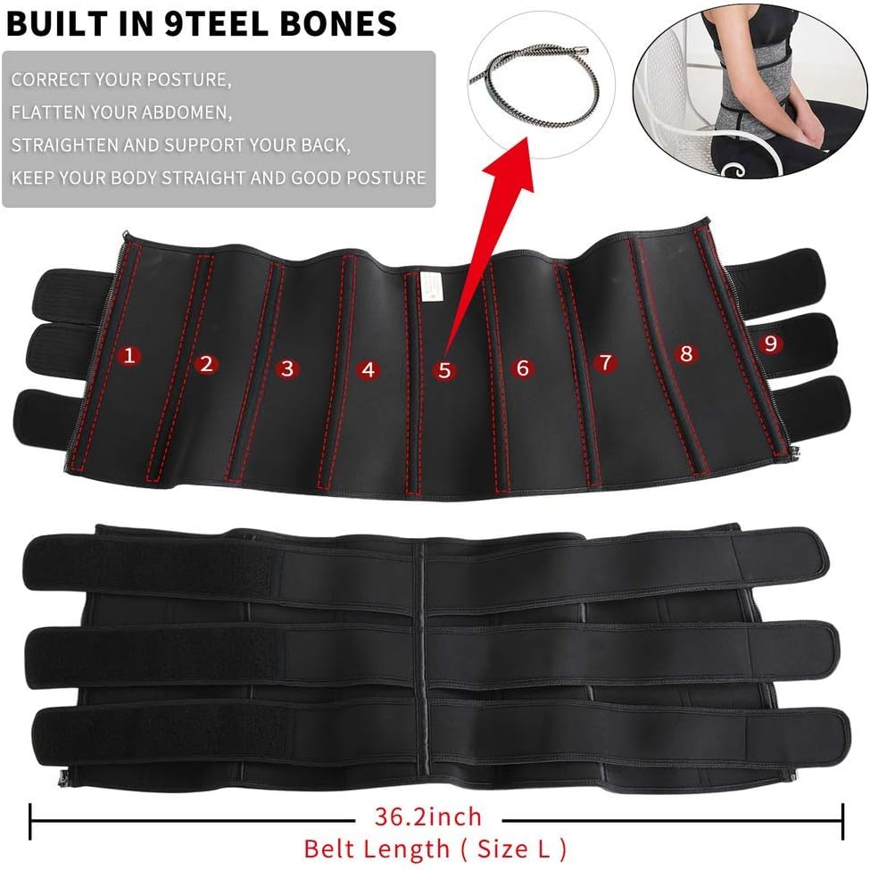 IMUZYN Waist Trainer for Women Weight Loss Body Shaper Workout Corsets Cincher Trimmer Shapewear Tummy Control Girdles: Sports & Outdoors