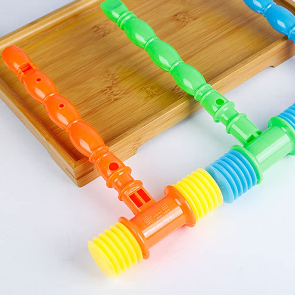 NUOBESTY 8Pcs Baby Hammer Toy Set - Musical Pounding & Squeaky Beating Toys for Toddlers 1-3 | Colorful Plastic Gavel Mallet for Early Learning & Motor Skills Development (Random Color)