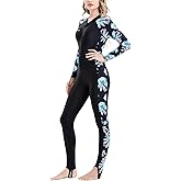 REALON Diving Skin Suit for Women Men, Full Body Scuba Dive Swimming Thin Swimsuit, One Piece UV Protection Quick Dry Rash Guard Swimwear Surfing Snorkel Kayak Water Sport