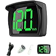 Shkalacar Car HUD Headup Display KM/H MPH GPS Digital Speedometer with LED Large Font Display + Car Charge Adapter for Car Truck SUV Motorcycle