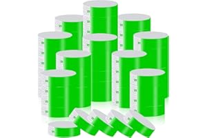 IDWRISTS 1000 Pcs Paper Wristbands for Events Waterproof Wrist Bands Lightweight Festival Identification Wristbands Neon Adhesive Event Wrist Band for Party