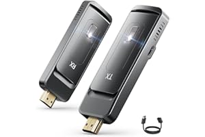 AIMIBO Wireless HDMI Transmitter and Receiver, 2026 Upgraded, 4K/1080P, 5.8G/2.4G, Up to 8TXs, 328FT, Plug and Play, Wireless