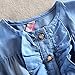 Niyage Girls Princess Dress Sleeveless Denim Tops Floral Tutu Skirts 4T White