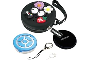 megacom DuoMon3 PRO 2024ver.1P/2P Pocket Auto Catcher (Redball), IP7 Waterproof Wireless and Type-C Rechargeable with APP Adjustable Lights, Vibration, Sound and One Touch Reconnect with Charging Pad