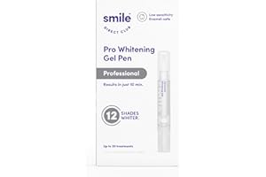 SMILE DIRECT CLUB SmileDirectClub Pro Teeth Whitening 6mL Gel Pen - Teeth Stain Remover, Professional-Level Results, Low Sensitivity Whitening Agent and Enamel Safe
