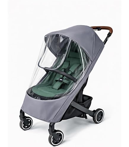 Joolz AER+ Buggy Rain Cover - Windproof & Waterproof Winter Stroller Accessory - Clear Baby Travel Weather Shield for Sun, Dust, and Snow Protection - Compact and Easy Storage