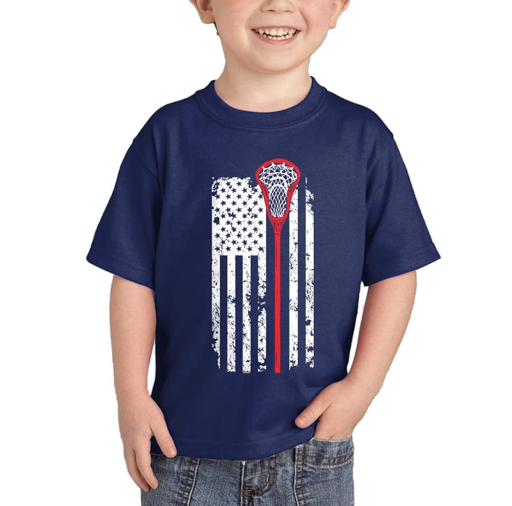 Lacrosse American Flag Usa Lax Player Infant T Shirt Minaze