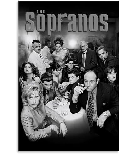 Poster Les Soprano - Affiche Toile 50x70cm Sans Cadre - Décoration Murale Série Culte