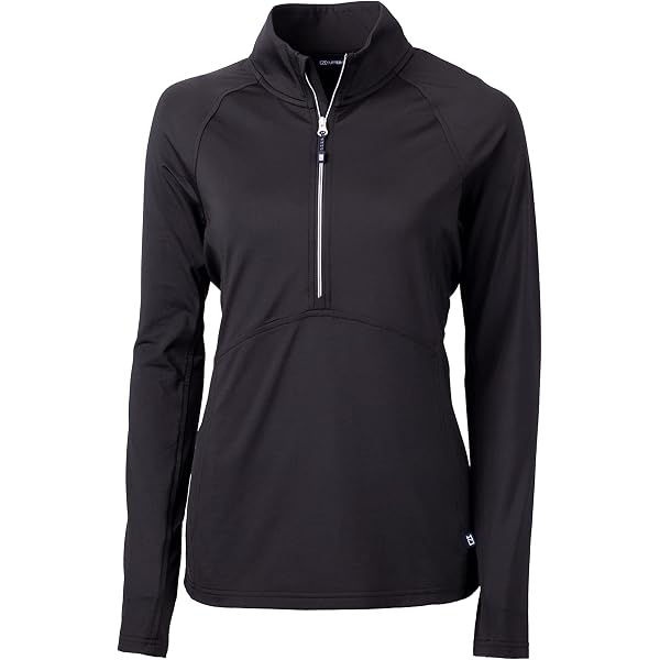 Cutter & Buck Women's Madeline Half Zip Mock Pullover - Golf & Casual Striped Top - View #4